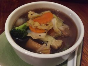 Thai bean curd soup at Nongkhai Thai in Eltham