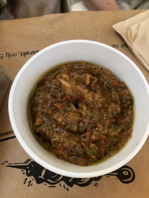 Aubergine salad at Pane e Souvlaki in Corfu