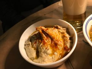 Hummus at Pane e Souvlaki in Corfu