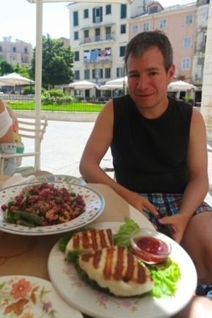 light lunch at Pane e Souvlaki in Corfu