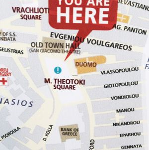 the actual map on google took us to the wrong place. Restaurant is right here. at Pane e Souvlaki in Corfu