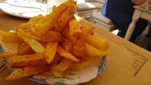 Oregano chips at Pane e Souvlaki in Corfu