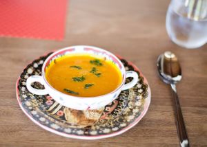 squash soup at 7th Element in Burbank