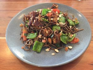 Soba noodle salad at Foraged in Seddon