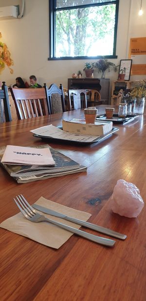 Long table to share or bring all your friends!! at Foraged in Seddon