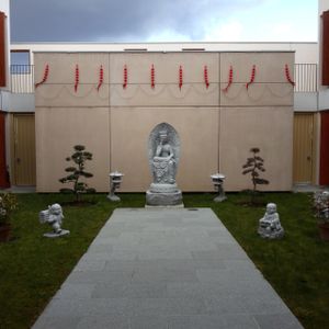 meditation place, outside  at Shiang Yun in Bussy-saint-georges