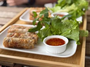 Nems végétarien at Shiang Yun in Bussy-saint-georges