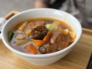 Nouilles au mouton végétarien at Shiang Yun in Bussy-saint-georges