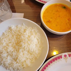 Plain daal and rice 1800¥ at Moti Akasaka - Maybe closed in Tokyo