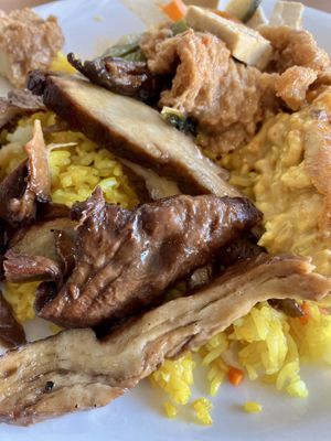 Lunchbox with 3 dishes, loved the duck  at Blossoming Lotus in Newtown