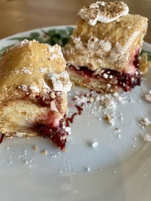 Amazing cherry strudel  at Blossoming Lotus in Newtown