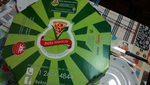 the pizza box at Bella Mooca Pizzaria in Sao Paulo