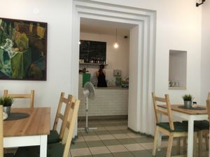 inside  at Soya Cafe in Krakow