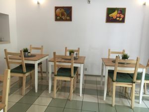 inside  at Soya Cafe in Krakow