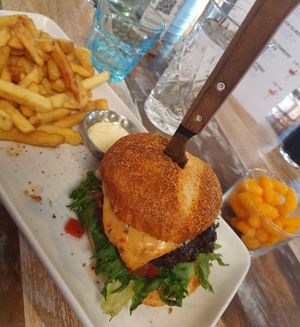 Wegan mayhem burger at Amarillo in Mikkeli
