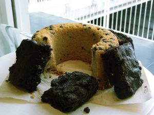 Vegan Ciambellone and Brownies by Breaking Bread bistrot at Vegan Store Stall 83 in Rome