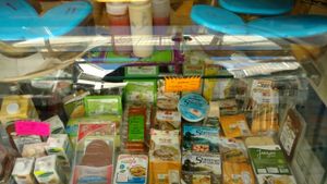 front store at Vegan Store Stall 83 in Rome