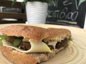 I hope heaven tastes this good  at Vegan Store Stall 83 in Rome