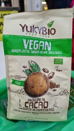 Biscuits with lot of flavours at Vegan Store Stall 83 in Rome