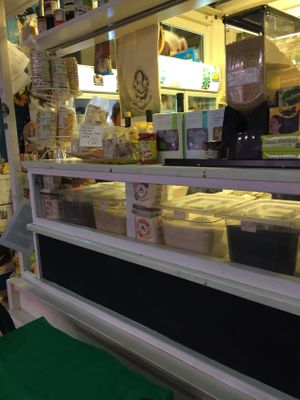 The stall at Vegan Store Stall 83 in Rome