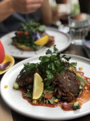 Fritters at The Laughing Owl in Belgrave