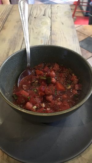 Vegan soup at Okiem i Brzuchem in Katowice