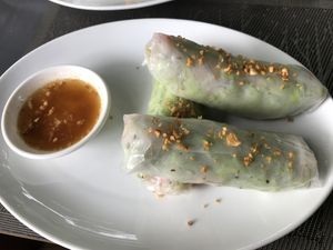 Fresh summer rolls @ Banlle, Siem Reap at Banlle in Siem Reap