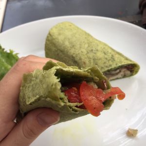 vegan spinach wrap at Banlle in Siem Reap