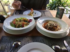 Warm house salad with vermicelli, Banlle pasta at Banlle in Siem Reap