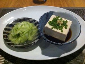Soft tofu salad ($2.50) at Banlle in Siem Reap