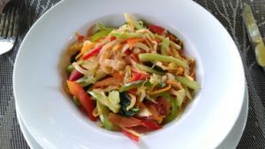 Warm Salad at Banlle in Siem Reap