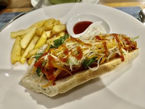 Vegan bahn mi   at Banlle in Siem Reap