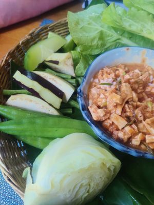 Lovely cafe, decent food. 1 dish is good for two. at Banlle in Siem Reap