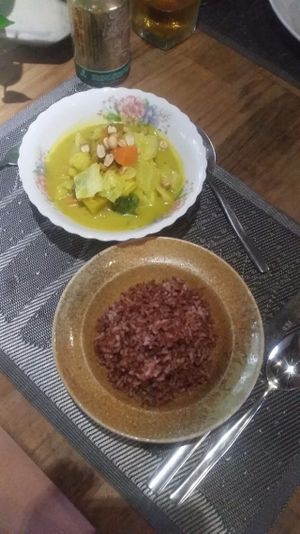 Amok with Rice  at Banlle in Siem Reap