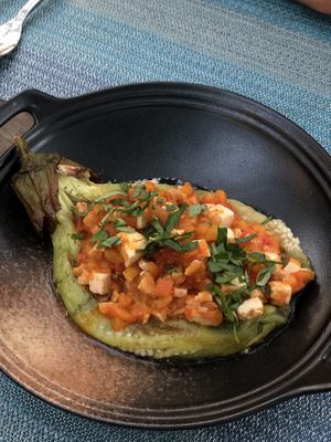 Eggplant starter  at Banlle in Siem Reap