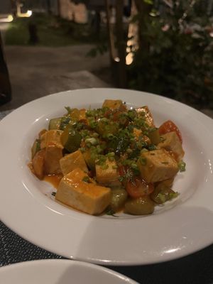 Sweet and sour tofu  at Banlle in Siem Reap