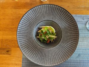 lotus-root ceviche at Banlle in Siem Reap