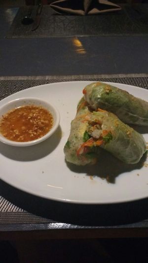 springrolls at Banlle in Siem Reap