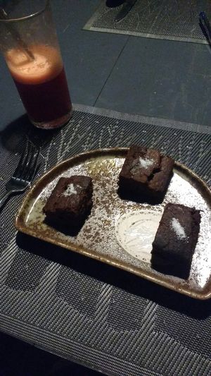 vegan brownies at Banlle in Siem Reap