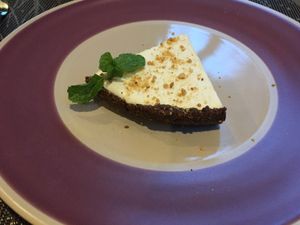 coconut pie with peanut sprinkle at Banlle in Siem Reap