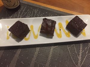 Delicious brownie  at Banlle in Siem Reap