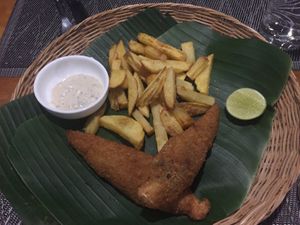 Fish and Chips at Banlle in Siem Reap