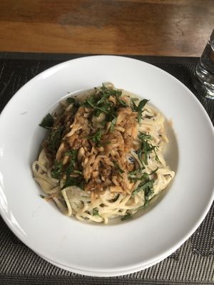 Jackfruit spaghetti at Banlle in Siem Reap