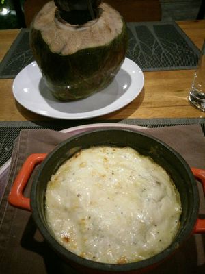 Three vegetables lasagna at Banlle in Siem Reap