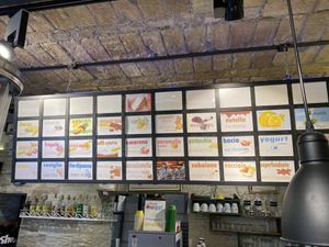 Different types, most are vegan  at Fonte della Salute in Rome