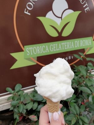 Zitroneneis at Fonte della Salute in Rome