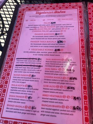 Menu  at Kabab and Curry in Williamsville