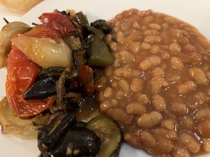 vegan breakfast items  at Hotel Sandwirth in Klagenfurt