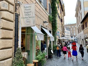 outside at Grano Frutta e Farina in Rome