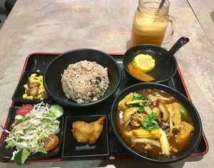 Organic beancurd dish . Healthy , filling and tasty  at Simple Life Healthy Vegetarian Restaurant - Sunway Putra in Kuala Lumpur